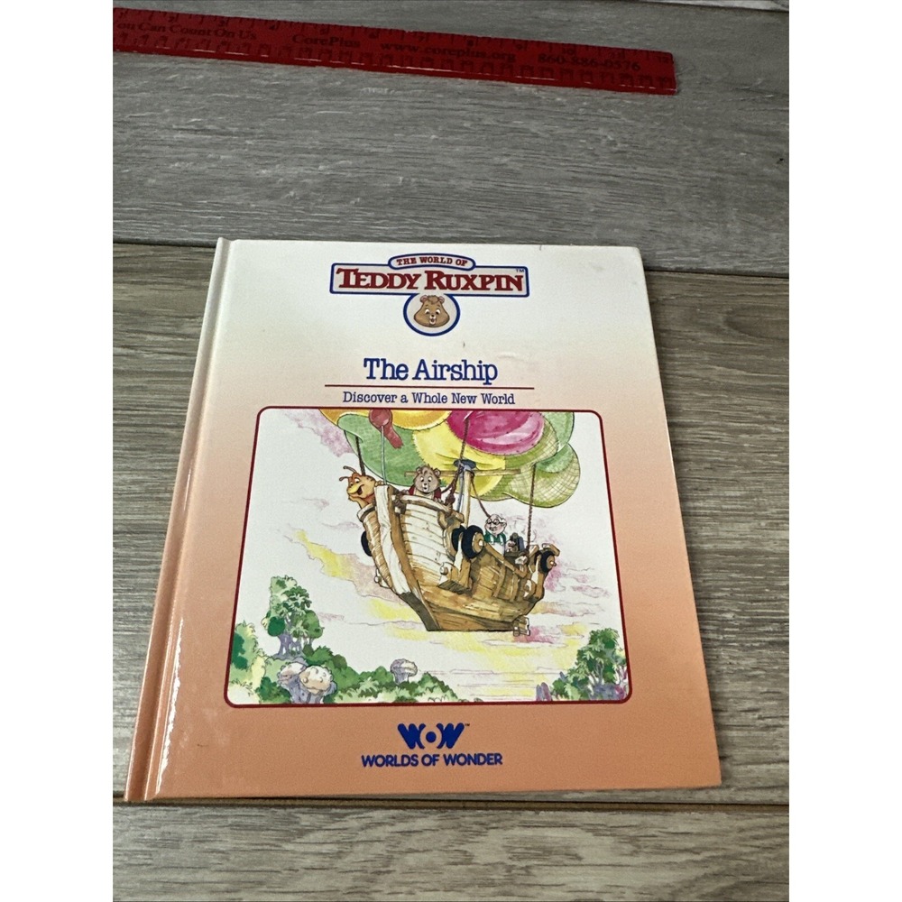 Vintage 1985 Teddy Ruxpin The Airship Hardcover Book Worlds of Wonder WOW 80s